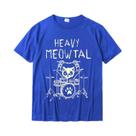 Camiseta Plus Size Engraçada Heavy Meowtal Cat - Música Metal para Homens e Mulheres
