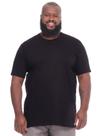 Camiseta Plus Size Lisa Masculina Básica Algodão Preta Camiseta Plus Size Lisa Masculina Básica Algodão Preta