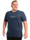 Camiseta Plus Size Masculina Anistia Algodão Estampa Unlimited Marinho