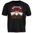 Camiseta Plus Size Metallica Stamp Unissex Rock e Estilo com Conforto Camiseta Plus Size Metallica Stamp Unissex Rock e Estilo com Conforto