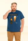 Camiseta Plus Size Thoux 100% Algodão Estampa - Cerveja Masculina