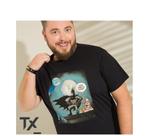 Camiseta Plus Size Thoux 100% Algodão Estampa Gotham Masculina