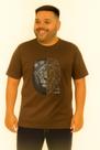 Camiseta Plus Size Thoux 100% Algodão Estampa Leão Masculina