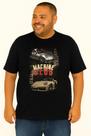 Camiseta Plus Size Thoux 100% Algodão Estampa Machine Carro Masculina