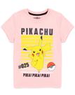 Camiseta Pokémon Pikachu para meninas e crianças de 13 a 14 anos rosa