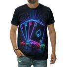 Camiseta Poker Player Cartas Baralho Cassino Sorte Arte