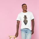 Camiseta Poliester Estampa Surrealista Astronauta C Violino Camiseta Poliester Estampa Surrealista Astronauta C Violino