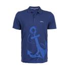 Camiseta Polo Azul Marinho Masculina Anemoss Marine