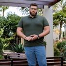 Camiseta Polo Com Plaquinha Plus Size Masculina Revanche Cornago