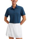 Camiseta Polo Cropped CRZ YOGA Golf 3 Botões Secagem Rápida Marinho P