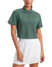 Camiseta Polo Cropped CRZ YOGA para Golfe Secagem Rápida Verde XL