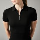 Camiseta Polo Italiana Canelado Com Ziper Camisa Slim Premium Lisa