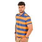 Camiseta Polo Listrada Laranja Tamanho:GGCor:Laranja