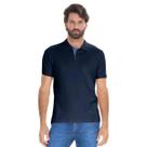 Camiseta Polo Masculina Básica Ogochi Azul Marinho