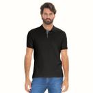 Camiseta Polo Masculina Básica Ogochi Preta