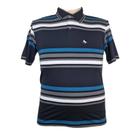 Camiseta Polo Masculina Bravus Listras Plus Size