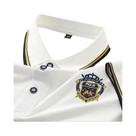 Camiseta Polo Masculina De Verão Com Corte Oversized, Respirável, Leve, Bordada, Manga Curta E