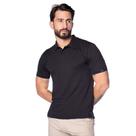Camiseta Polo Masculina John Sailor Algodão Pima Preto