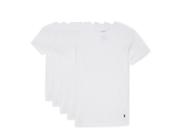 Camiseta POLO RALPH LAUREN P5 Algodão Clássica Gola Careca Branca