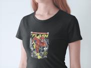 Camiseta Poster Pop Style Inspiração FLASH Estampa DTF 100% Algodão Premium
