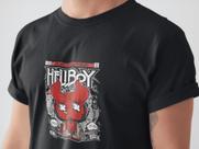 Camiseta Poster Pop Style Inspiração HELLBOY Estampa DTF 100% Algodão Premium Camiseta Poster Pop Style Inspiração HELLBOY Estampa DTF 100% Algodão Premium