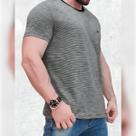 Camiseta Premium Sagitta Listrada de Algodão Masculina