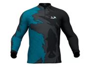 Camiseta presa viva tucuna azul c preto