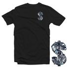 Camiseta Preta Adulto Gangster Gansgsta Skull Style 100% Algodão Penteado Premium 30:1 Mod.01