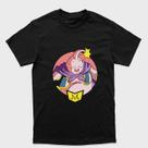 Camiseta preta algodão ou Drytec Dragon Ball Majin Buu pose frontal Tamanho:MTecido:100% Algodão