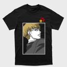 Camiseta preta Attack on Titan Armin Arlert Enquadrado Tamanho:PTecido:100% Algodão