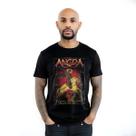 Camiseta Preta Banda Angra - Bomber Rock - 100% Algodão Camiseta Preta Banda Angra - Bomber Rock - 100% Algodão