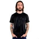 Camiseta Preta Banda Korn em Alto Relevo - Black On Black