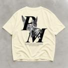 Camiseta Preta Basica Oversized Caimento Longo Academia Y2k
