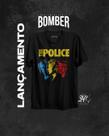 Camiseta Preta Bomber - The Police Camiseta Preta Bomber - The Police