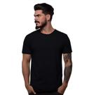 Camiseta Preta Lisa Básica 100% Algodão Premium Manga Curta