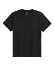 Camiseta Preta Masculina 100% Algodão Hoo Bordado