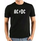 Camiseta Preta Masculina AC DC