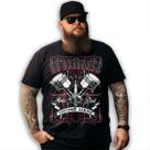 Camiseta Preta Mecânico Custom Garage Auto PartNo Remorse