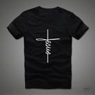 Camiseta Preta Personalizada 'Jesus' Unissex
