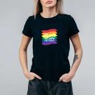 Camiseta Preta Sai Hetero - Bandeira Orgulho - LGBT