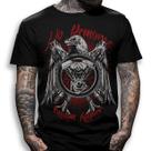 Camiseta Preta V-twin Cam Águia Kustom Kuture No Remorse