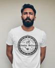 Camiseta Preta Velha branco - Algodão