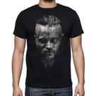 Camiseta Preta Vikings King Ragnar Camiseta Preta Vikings King Ragnar
