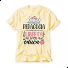 Camiseta Professores Educação Pedagogia Camisa Amarela Nova