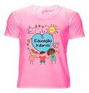 Camiseta Professores Educação Pedagogia Escola Camisa Rosa