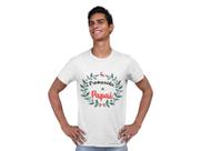 Camiseta Promovido a Papai Supresa Chá Revelação Natal Branca