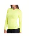 Camiseta Proteção Solar Uv Feminina Térmica Manga Longa Segunda Pele Blusa Lisa pra Praia e Treino