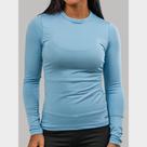 Camiseta Proteção Solar Uv Feminina Térmica Manga Longa Segunda Pele Blusa Lisa pra Praia e Treino
