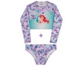 Camiseta proteção uv+calcinha infantil personagem-licenciado Camiseta proteção uv+calcinha infantil personagem-licenciado
