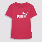 Camiseta Puma Ess Logo Tee Infantil Rosa